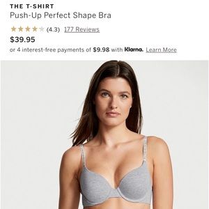 Victoria’s Secret 36D 
T-Shirt Push-Up Perfect Shape Bra